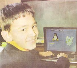 Young Linux user